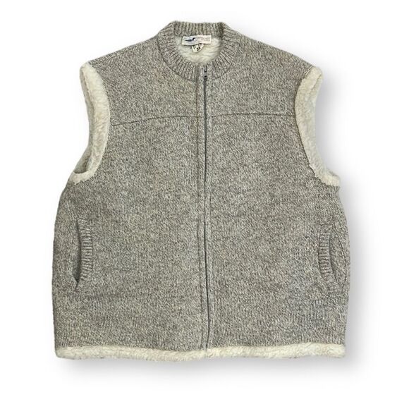 Winona Knits Sherpa Lined Knit Vest Size 2X - Picture 1 of 8